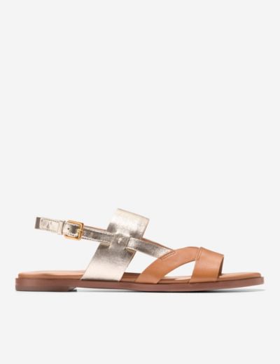 Leather Fawn Buckle Sandals